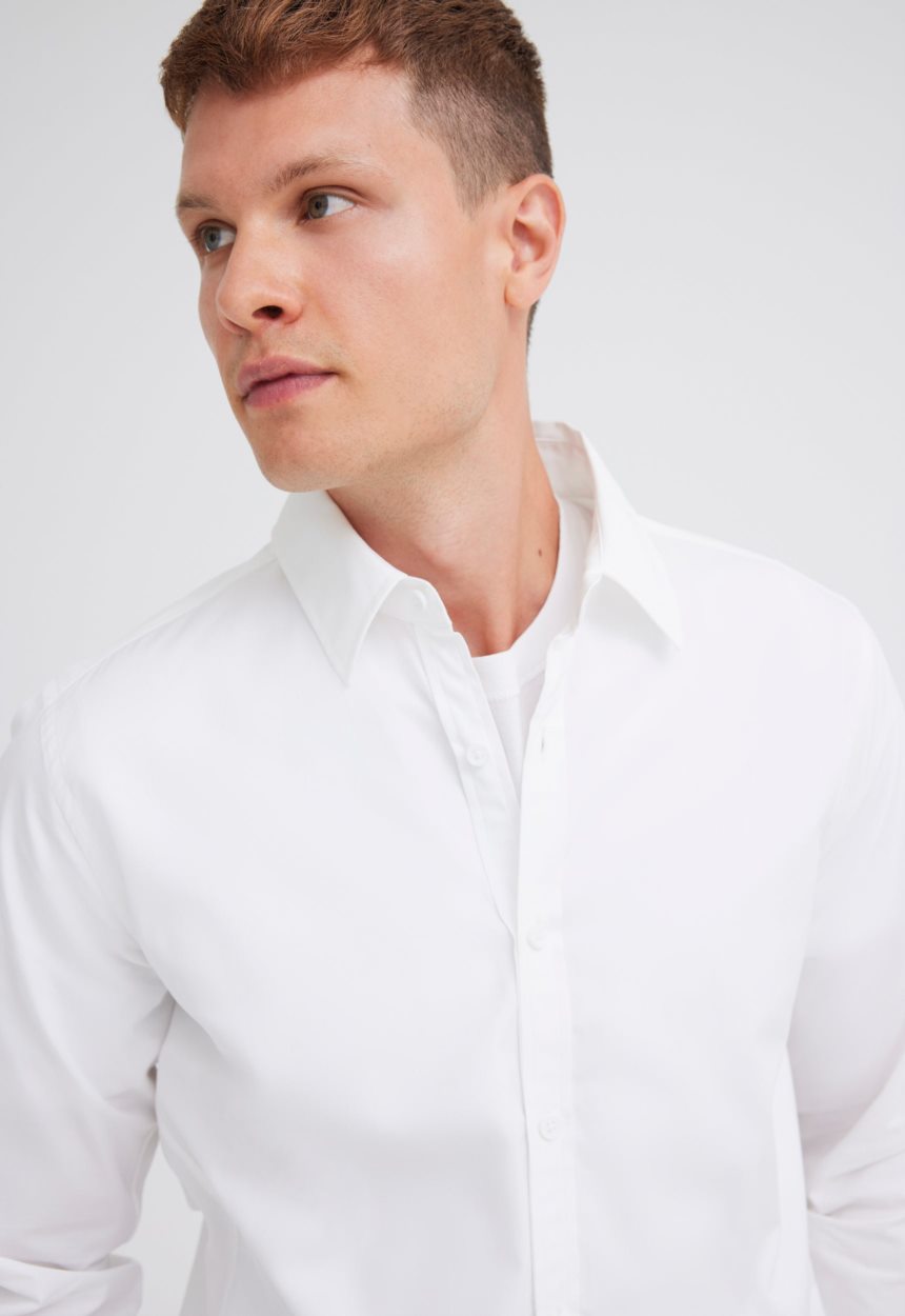 Jac + Jack White Cotton Shirt - White